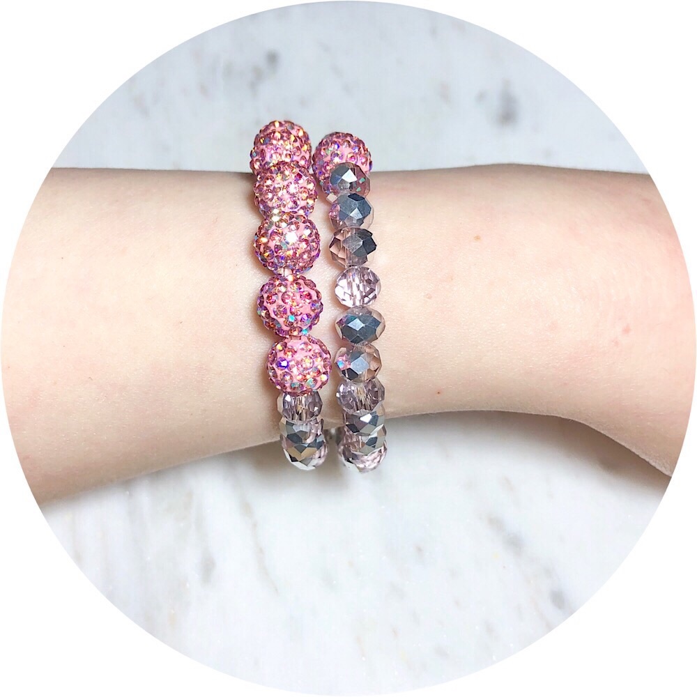 2 Piece Austrian Crystal Beaded Bracelets - Picture 5 of 7
